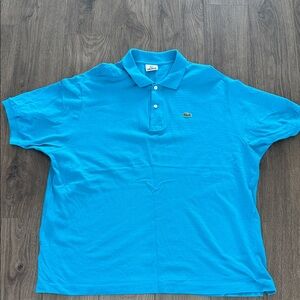 Lacoste Men's Bright Blue Polo Shirt Large
